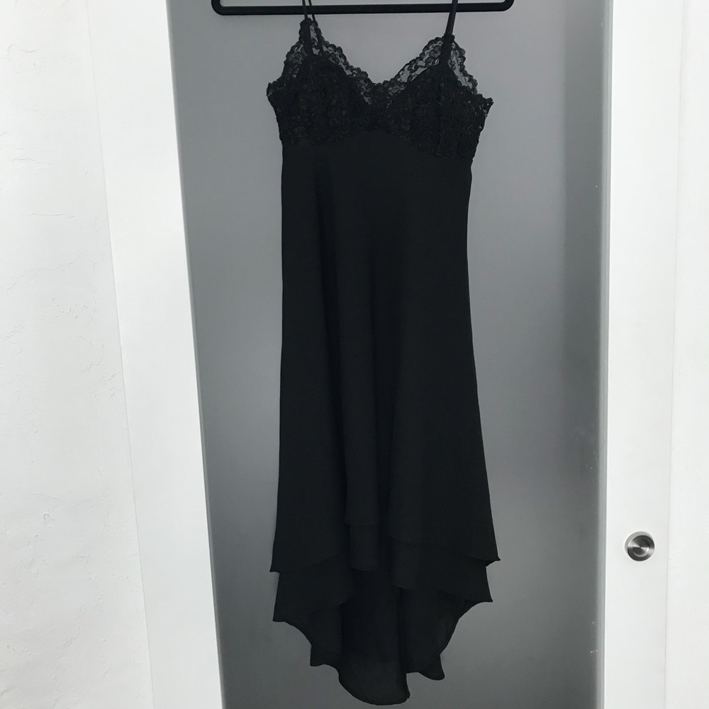 Thea Dora black lace bodice midi dress size 4